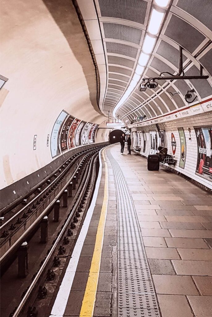 Metrostation in Londen, Engeland