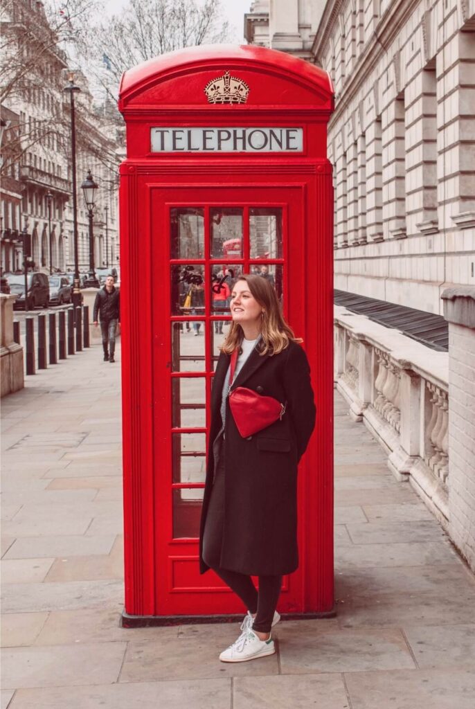 Telefooncel in Londen, Engeland