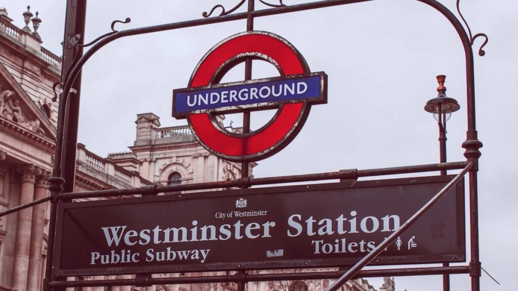 Westminister Station Londen