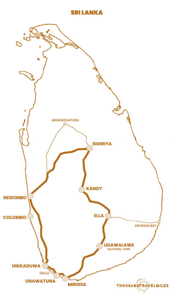 Thousandtravelmiles_SriLanka_Map