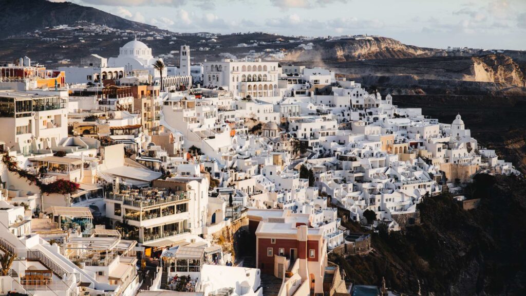 Santorini uitzichtpunt