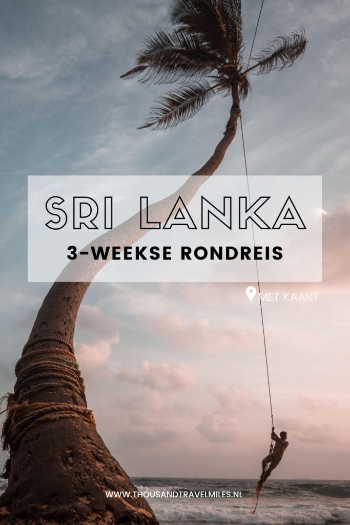 Reisroute Sri Lanka