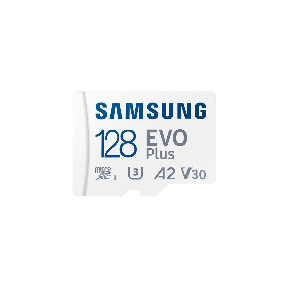Samsung 128GB Micro SD Evo Plus UHS-I U3 V30 A2 130MB/s geheugenkaart + adapter
