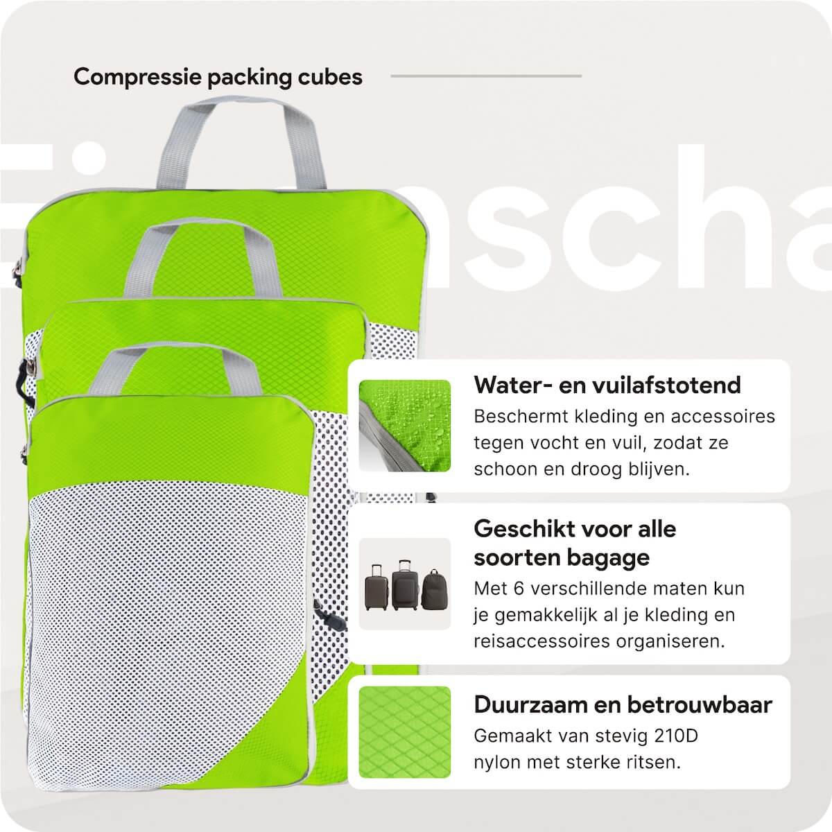 Compressie-Packing-Cubes-–-6-delige-Groen-–-Thousandtravelmiles-Eigenschappen-1