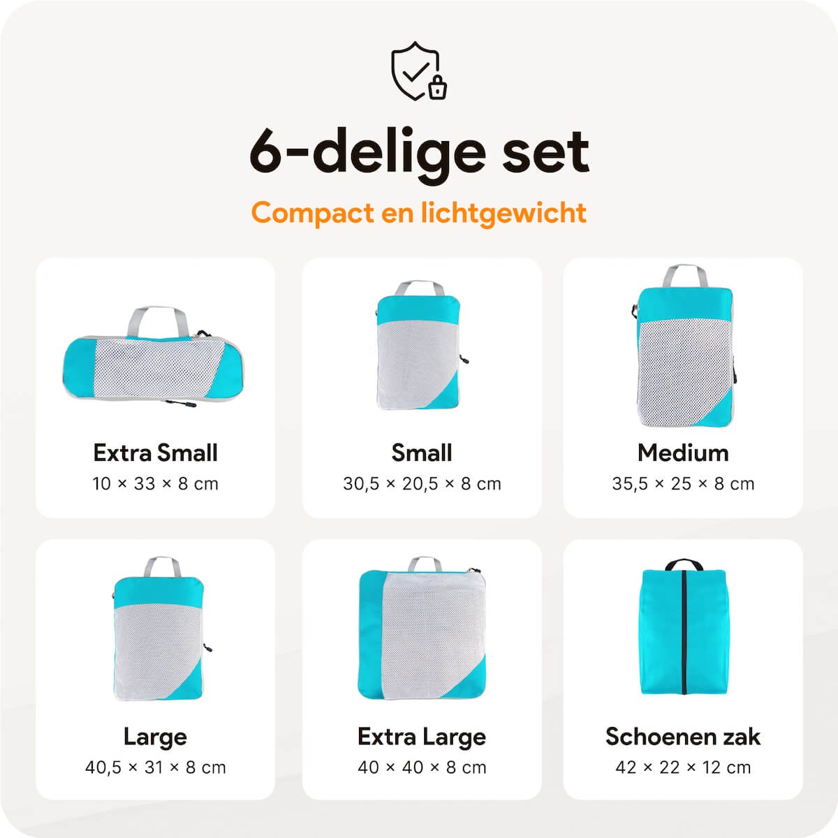 Compressie-Packing-Cubes-–-6-delige-Licht-blauw-–-Thousandtravelmiles-Maten