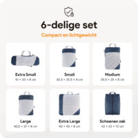 Compressie-Packing-Cubes-–-6-delige-Navy-blauw-–-Thousandtravelmiles-Maten