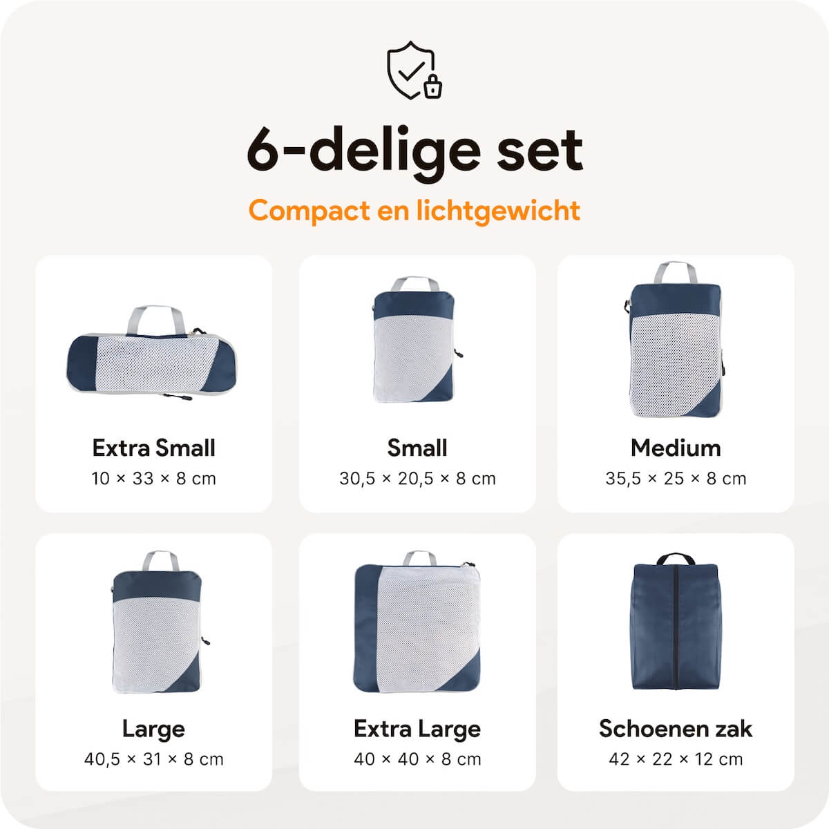 Compressie-Packing-Cubes-–-6-delige-Navy-blauw-–-Thousandtravelmiles-Maten
