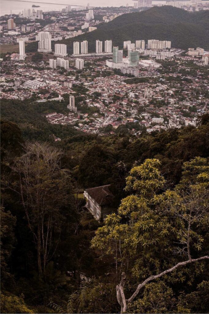 Uitzicht over Penang, Maleisië