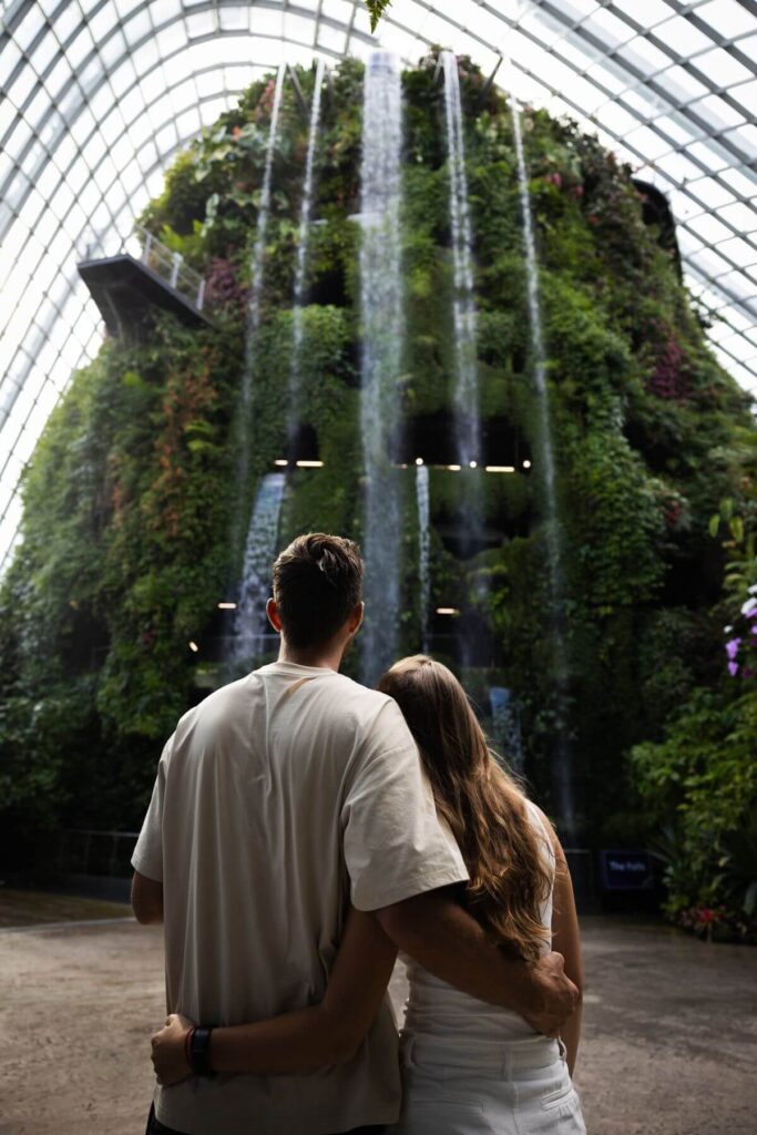 Gardens by the bay - Waterval - The Cloud Forest