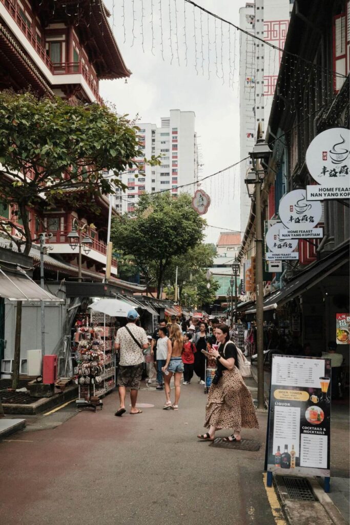 Straat in China Town - Singapore