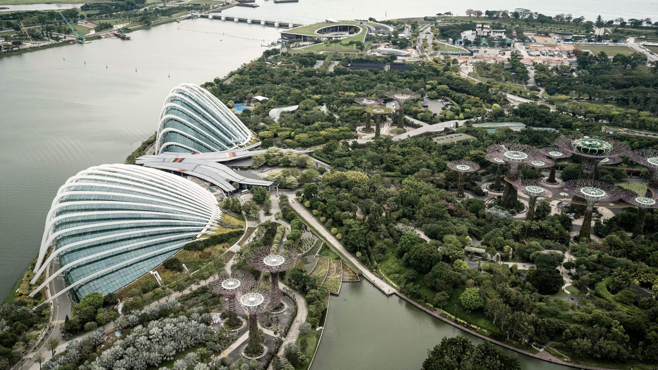 Singapore drone shot
