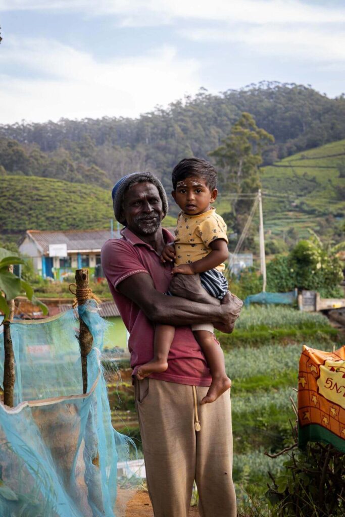 Lokale inwoners in Nuwara Eliya
