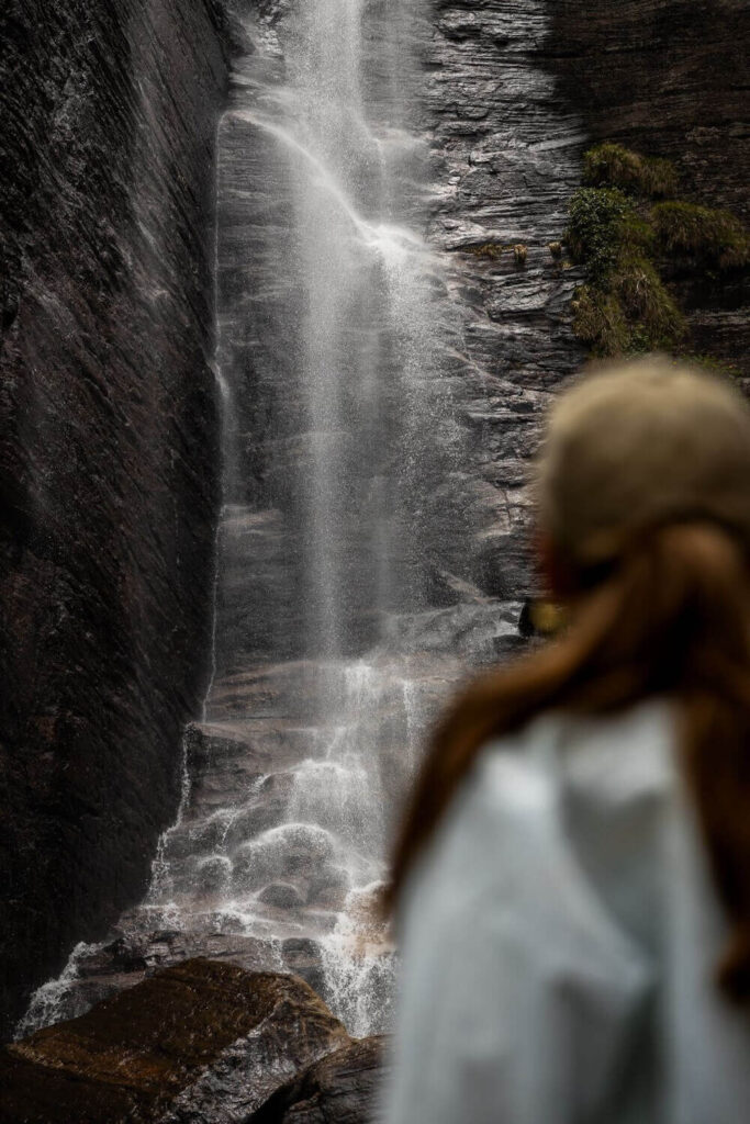 Lovers Leap waterval in Nuwara Eliya