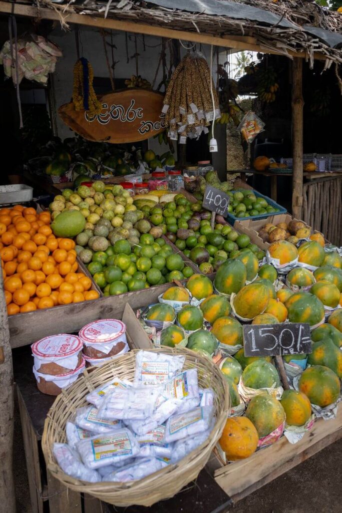 Fruit stand in Sri Lanka