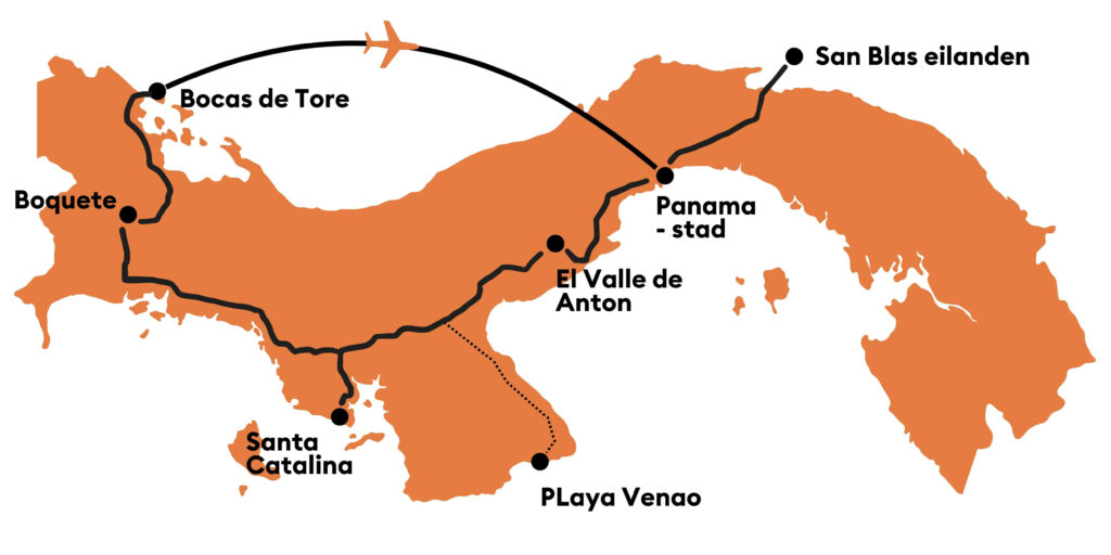 Rondreis Panama: complete reisroute voor 2 of 3 weken 4 Reisroute Panama: Complete rondreisroute voor Panama